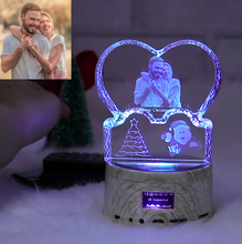 Load image into Gallery viewer, Custom 3D Photo Crystal Lamp Christmas Gifts - ISUNGIFTS