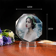 Load image into Gallery viewer, Personalized Colorful Lights Crystal Photo Ornaments - ISUNGIFTS