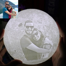 Load image into Gallery viewer, Personalized 3D Photo Moon Lamp - ISUNGIFTS