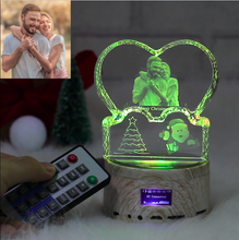 Load image into Gallery viewer, Custom 3D Photo Crystal Lamp Christmas Gifts - ISUNGIFTS