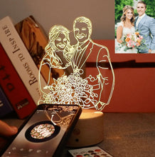 Load image into Gallery viewer, 16 Color Custom Photo 3D Lamp With Bluetooth - ISUNGIFTS