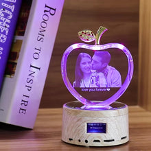 Load image into Gallery viewer, Bluetooth - Colorful Music Crystal Light Apple - ISUNGIFTS