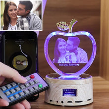 Load image into Gallery viewer, Bluetooth - Colorful Music Crystal Light Apple - ISUNGIFTS