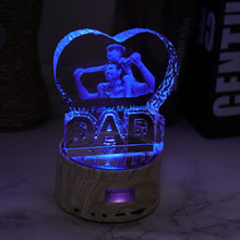 Load image into Gallery viewer, Personalized 3D Photo Crystal Music light - ISUNGIFTS