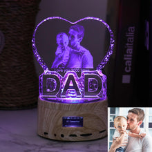 Load image into Gallery viewer, Personalized 3D Photo Crystal Music light - ISUNGIFTS