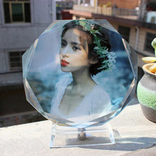 Load image into Gallery viewer, Personalized Colorful Lights Crystal Photo Ornaments - ISUNGIFTS