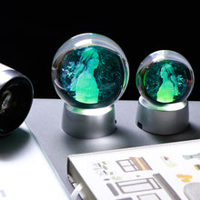 Load image into Gallery viewer, Photo Custom Crystal Photo Ball Gift Glass Present with Changeable LED Base Wedding Gift for Guests Personalized Souvenir Party