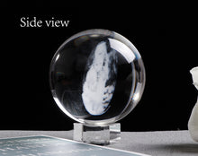 Load image into Gallery viewer, Customized Lase Engraving Kids Photo Glass Crystal Sphere
