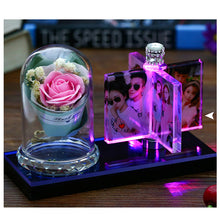 Load image into Gallery viewer, Personalized Rose Photo Lamp - ISUNGIFTS
