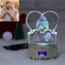 Load image into Gallery viewer, Custom 3D Photo Crystal Lamp Christmas Gifts - ISUNGIFTS
