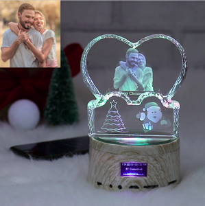 Custom 3D Photo Crystal Lamp Christmas Gifts - ISUNGIFTS