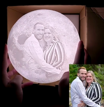 Load image into Gallery viewer, Personalized 3D Photo Moon Lamp - ISUNGIFTS
