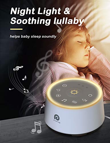 Dreamegg D1 Sound Machine - White Noise Machine with Baby Night Light for Sleeping, High Fidelity Sounds, Timer & Memory Feature, Sound Machine for Baby Adults, Home, Office, Travel - ISUNGIFTS