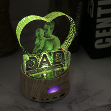 Load image into Gallery viewer, Personalized 3D Photo Crystal Music light - ISUNGIFTS
