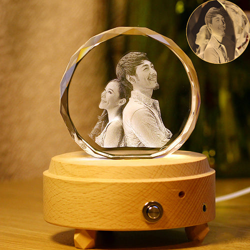 Customized 3D Bluetooth music crystal lights - ISUNGIFTS