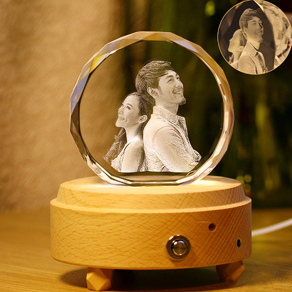 Customized 3D Bluetooth music crystal lights - ISUNGIFTS