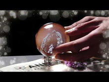 Load and play video in Gallery viewer, Customized Lase Engraving Kids Photo Glass Crystal Sphere
